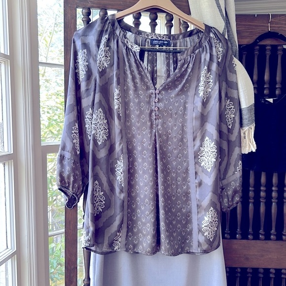 Gray Maxi Skirt Size 10 Long Size Zip Workwear - Picture 8 of 8